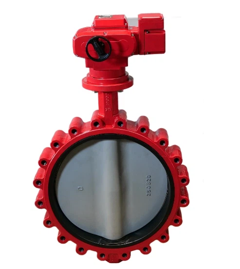 Electric Actuator Lug Type Rubber Seal Butterfly Valve CE